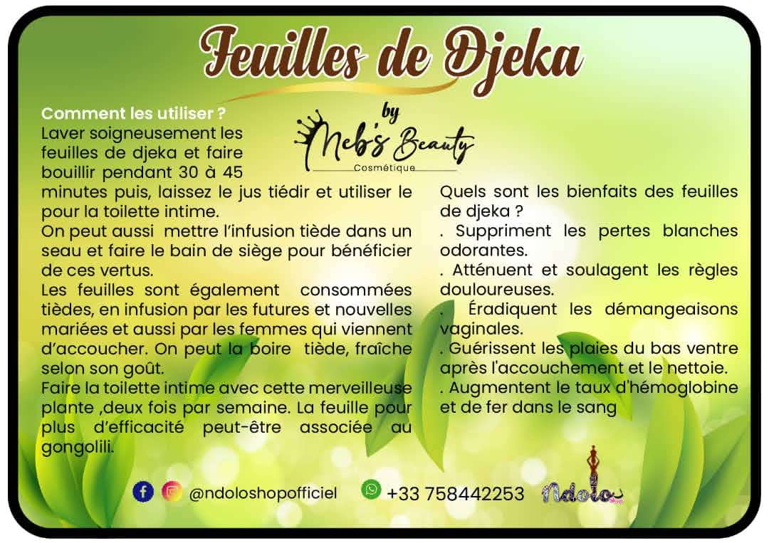 Feuille de Djeka: le secret du collé serré/African secret/ your V will  taste and smell good 